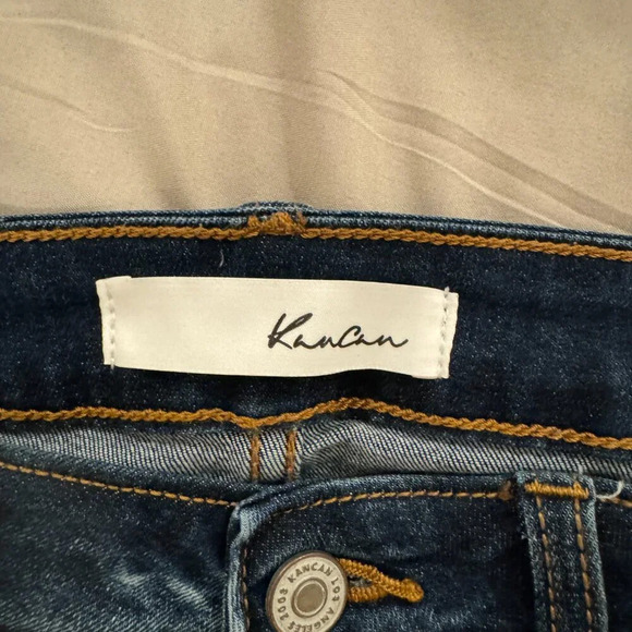 Kancan Vienna Mid-Rise Super Skinny Leopard Patch Jeans - Picture 9 of 15